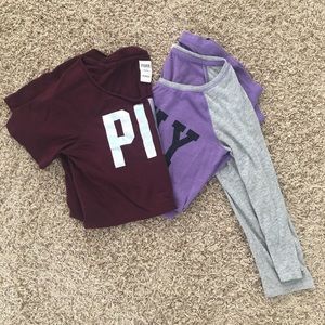 Two Victoria’s Secret PINK sleep shirts